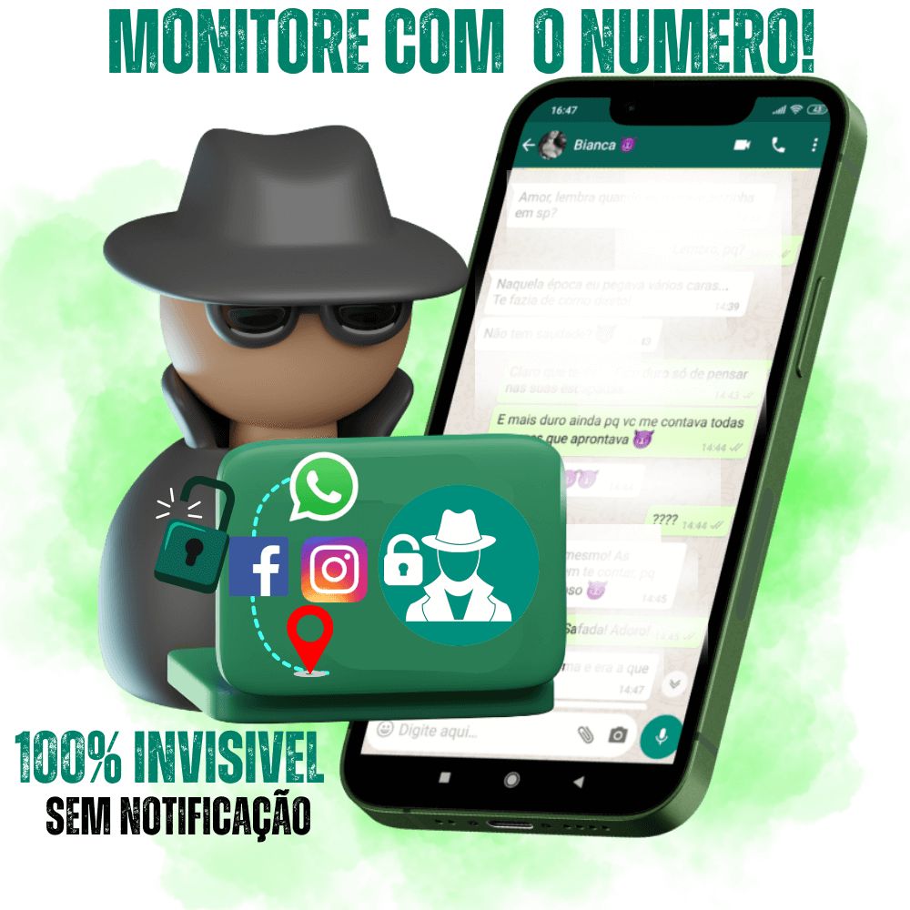 Monitore com o número - Detetive com celular